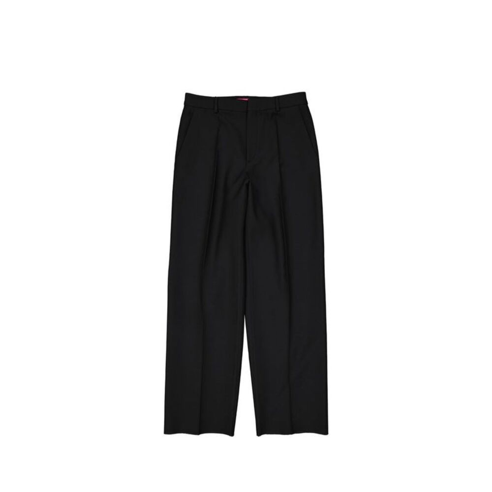 Valentino Garavani Black Silk Flared Women's Pants